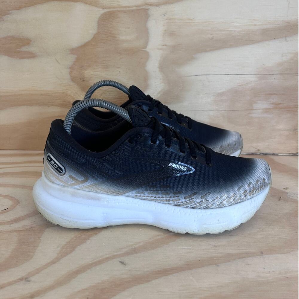 Brooks - Glycerin 20 -Running Shoes -Black/White -Women's - 8.5(B) - 1203691B075